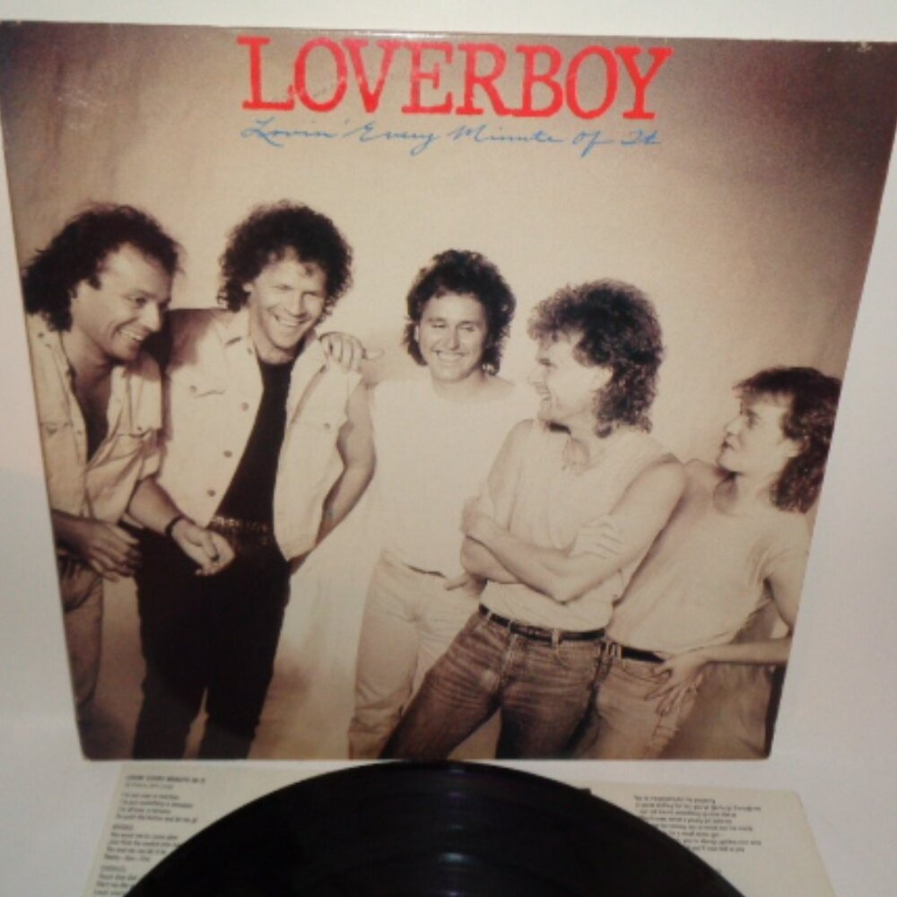 Loverboy, Lovin' Every Minute Of It LP. Record Album 1985
